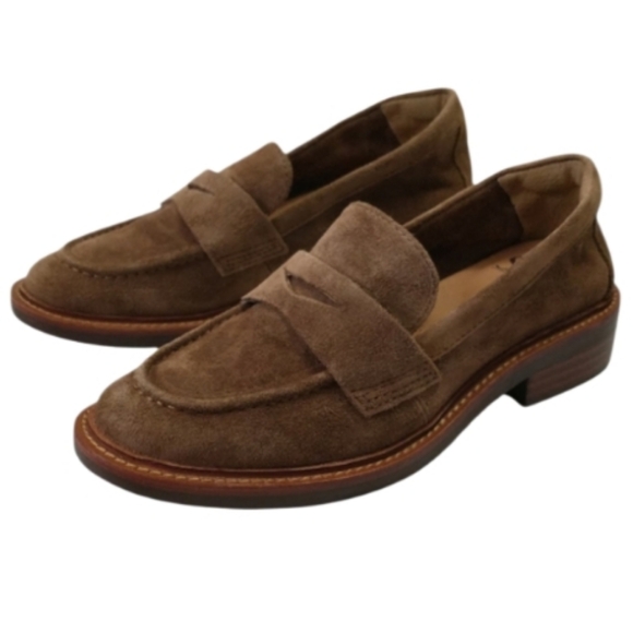 Sofft Shoes - NEW Sofft Mara Penny Tan, Brown Suede Women's Loafers. Round-Toe Size-6.5